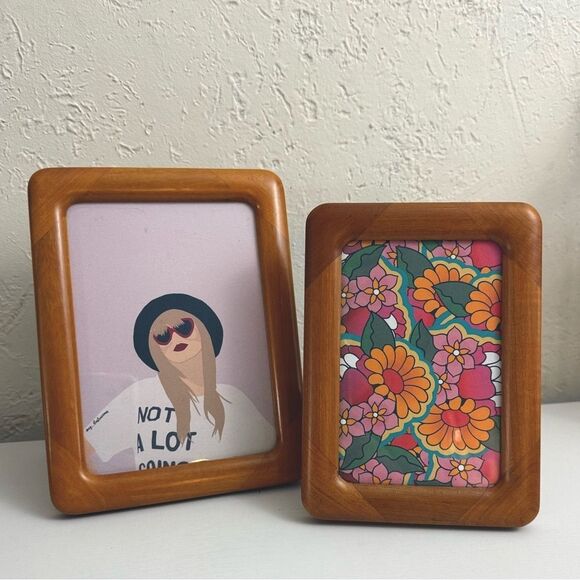 Wooden Photo Frame Set - Brown - Picture 1 of 3